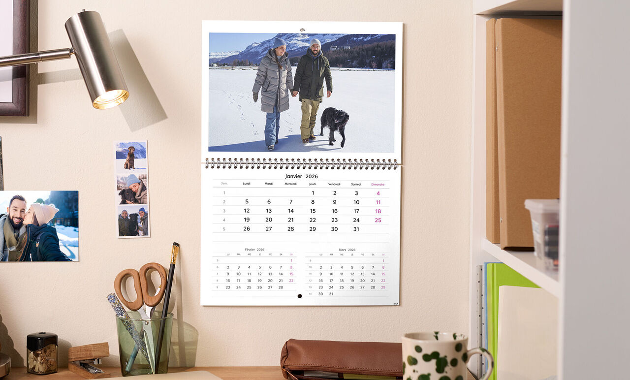 Calendrier mensuel;