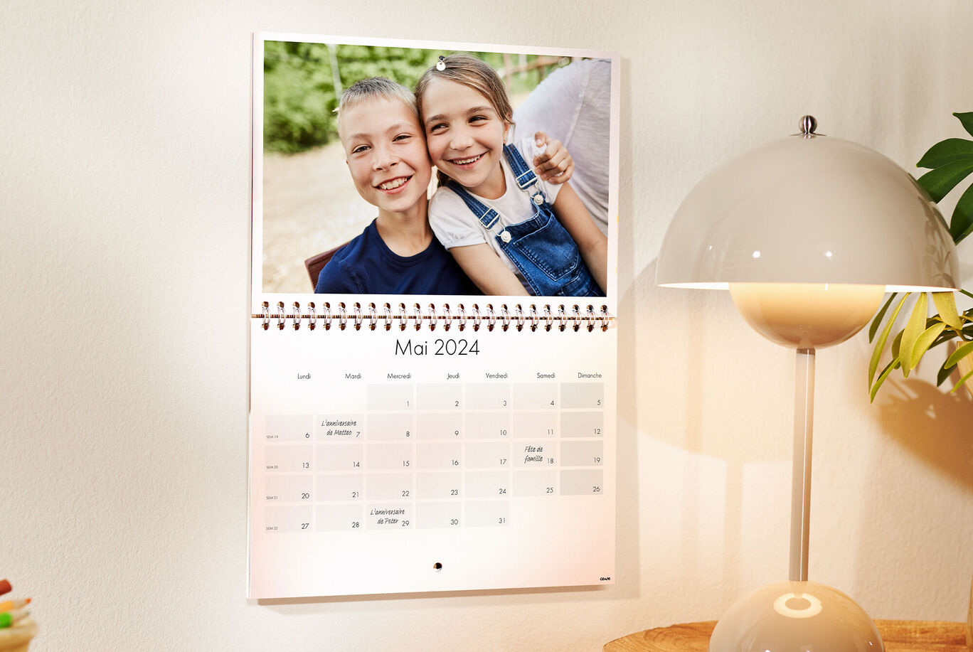 Magnifique calendrier photo CEWE pour mai 2024.